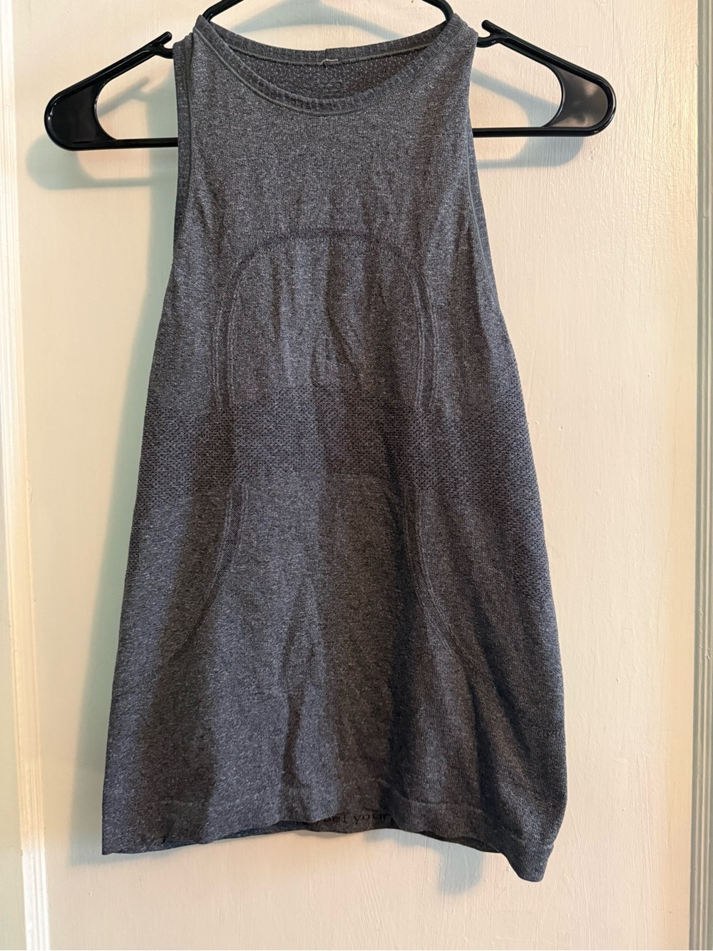 lululemon athletica Heathered Charcoal Gray Tank Top
